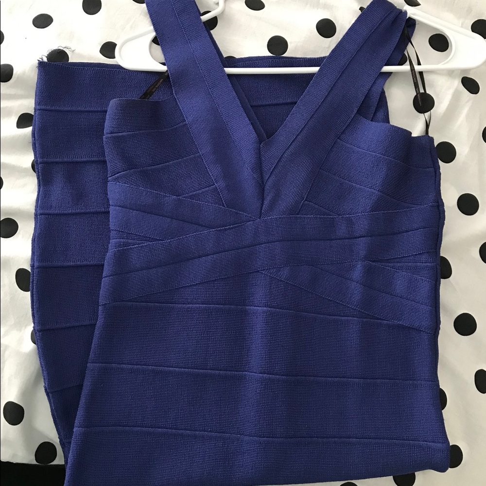 Blue bodycon bandage dress💃🏻